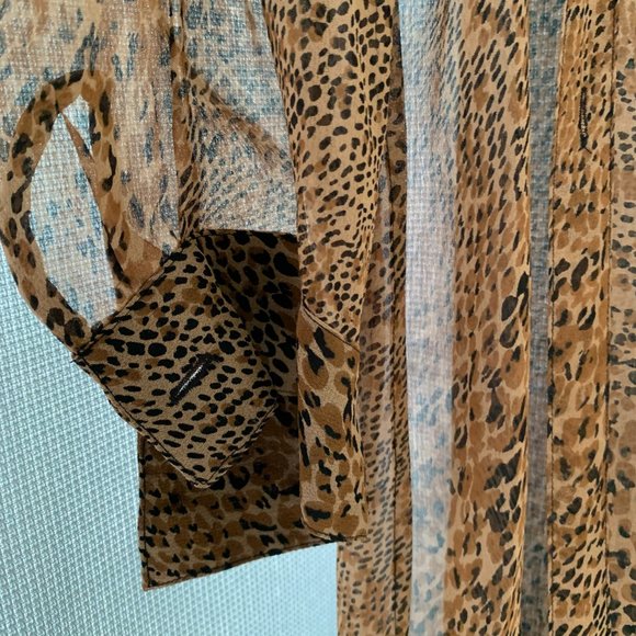 Leopard Print Silk Dress and Duster - Picture 6 of 6